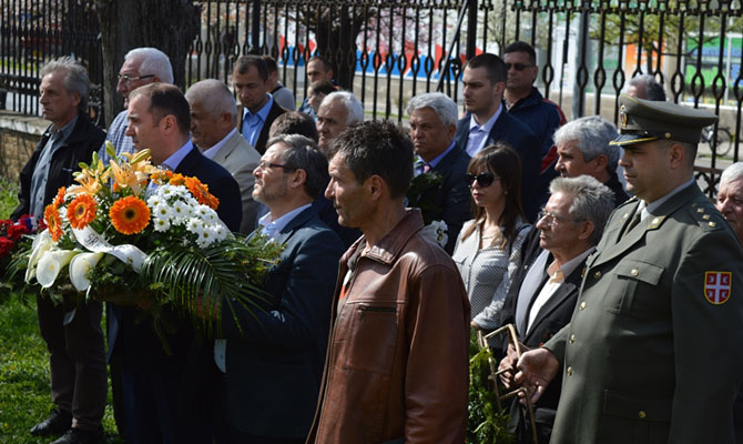 Megemlékezés a NATO bombazasok évfordulóján, Szenttamáson 2017. március 24.